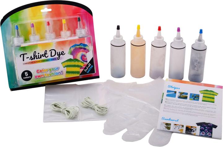 Actual product image Johntoy T-shirt tie-dye design set