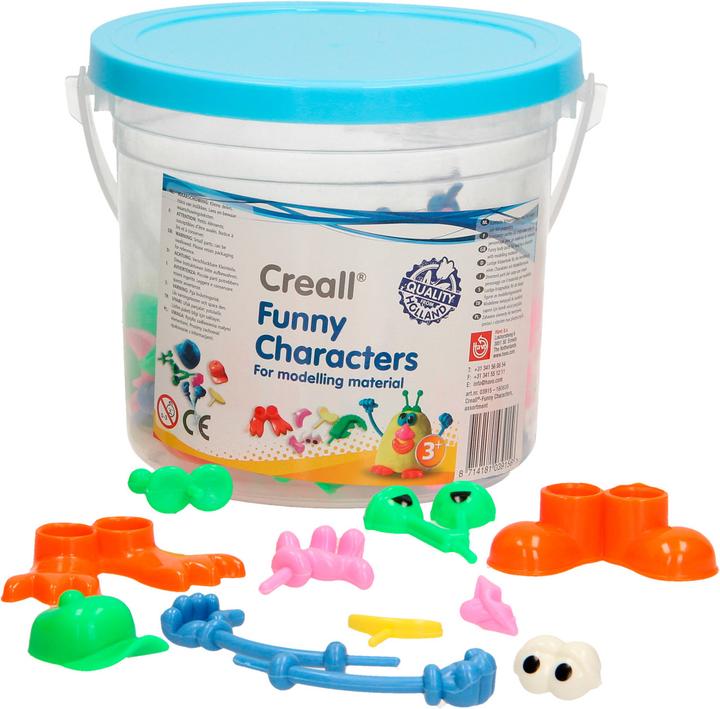 Actual product image Creall Funny Characters clay accessories