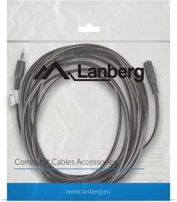 Image du produit Lanberg CA-MJFJ-10CC-0050-BK Audio-Kabel (5 m, Jack 3,5 mm (AUX))