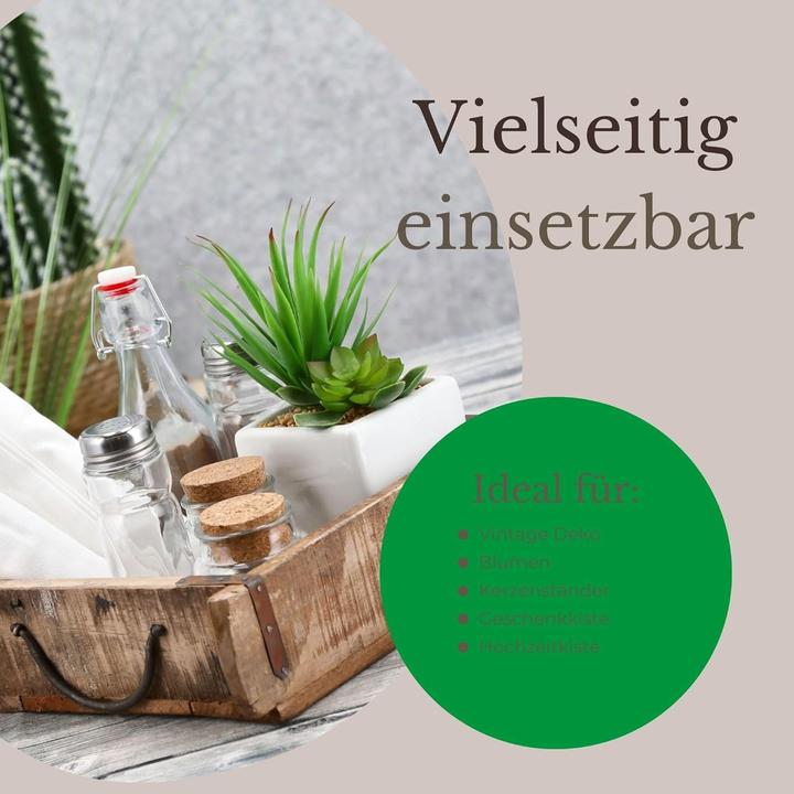 Immagine prodotto Novaliv Holzkiste Vintage 30 x 25 x 8 cm Alte Ziegelform Holz Gross Allzweckkiste aus recyceltem Alth