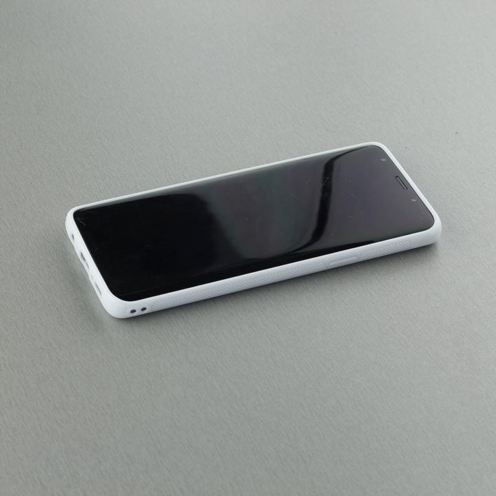 Produktbild PhoneLook Hülle Silikon weiss Marble Rose Gold (Samsung Galaxy S9)