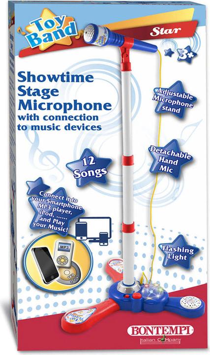 Actual product image Bontempi Stage Microfoon - Blauw/Rood