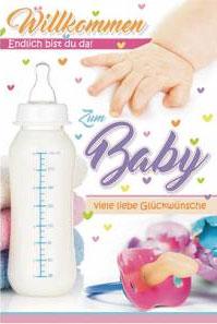 Produktbild Hilpert Glückwunschkarten Geburt Babyflasche (1 Stk.)
