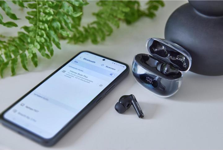 Image du produit Intenso Buds / Earphone Plus T310AE Noir (ANC, 25 h, Sans fil)