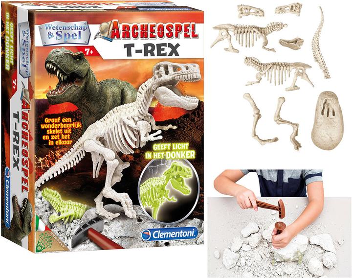 Actual product image Clementoni Science & Play Archaeological Game - T-Rex Fluo