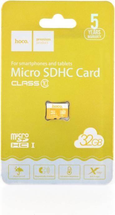 Produktbild Hoco Speicherkarten Speicherkarte microSD 32GB Klasse 10 (32 GB, microSD)