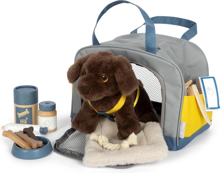 small foot Hund mit Tasche und Pflege-Set (18 cm)