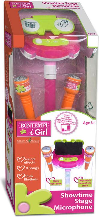 Produktbild Bontempi Bühnenmikrofon mit 2 Mikrofonen Pink