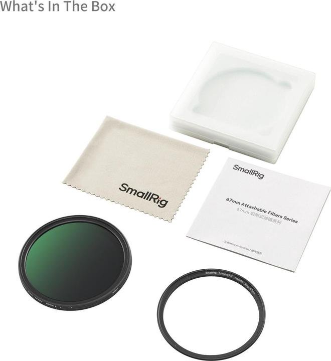 Produktbild SmallRig Magnetic 67mm VND Filter ND64-ND400 (6-9 Stop) 5169 (67 mm, ND- / Graufilter)