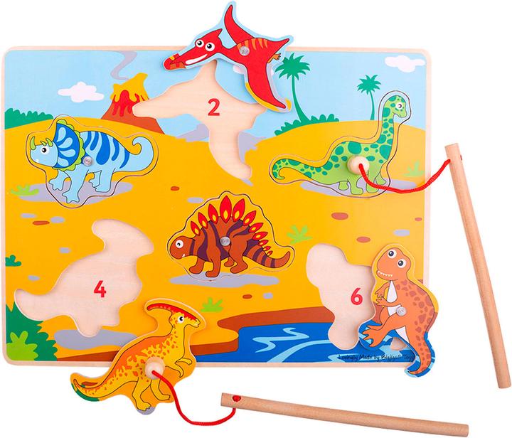 Produktbild Bigjigs Magnetisches Fischspiel Dinos