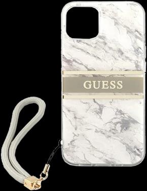 Image du produit Guess Couverture rigide Marble Stripe avec sangle (Apple iPhone 13 Pro Max)
