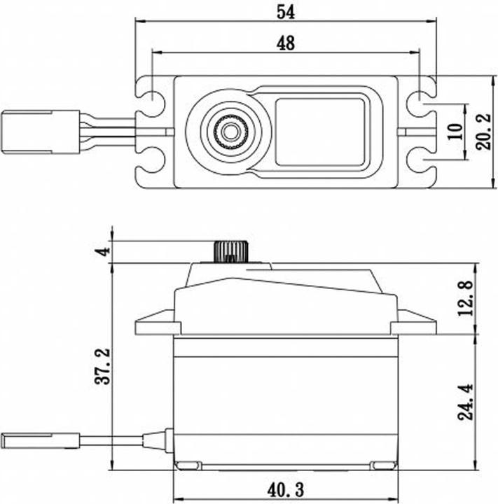 Produktbild Savöx sa-1258tg+ (6v/12kg/0,08s) digital servo