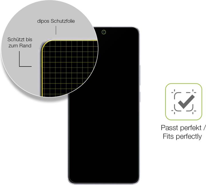 Actual product image Dipos Full Cover Screen Protector Matte (1 Piece, Xiaomi Redmi Note 13 Pro 5G)