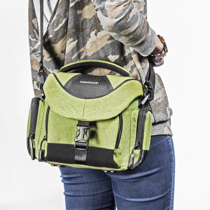 Actual product image mantona Premium camera bag green (Camera shoulder bag)