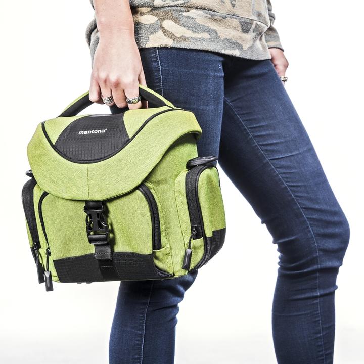 Actual product image mantona Premium camera bag green (Camera shoulder bag)