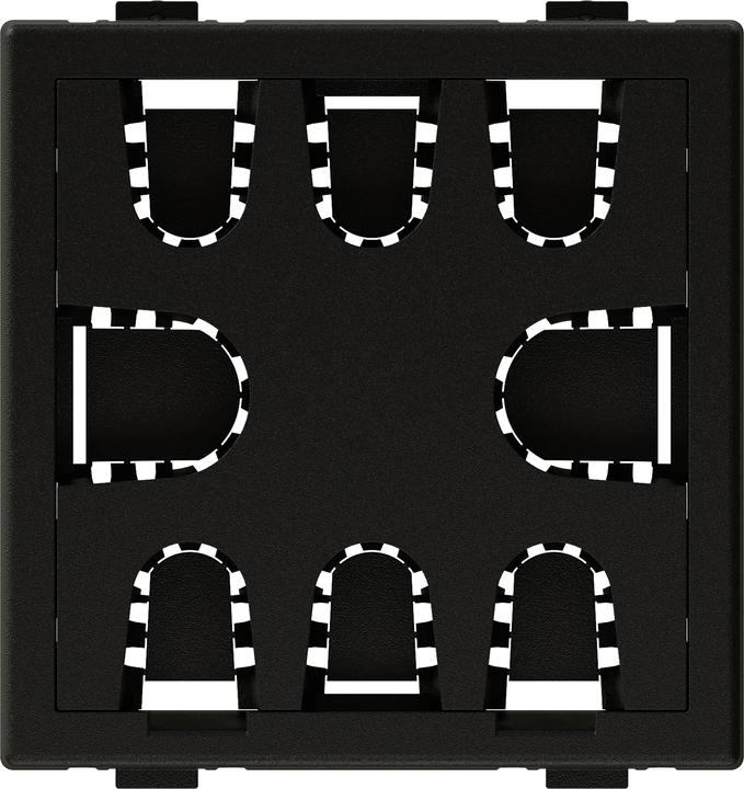 Actual product image IB Connect Multimedia accessories 45x45 anthracite Cable entry 8 places (0.05 m)