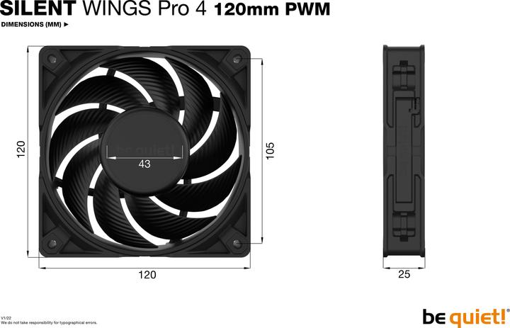 Productafbeelding be quiet! Silent Wings 4 Pro PWM ventilator (120 mm, 1 x)