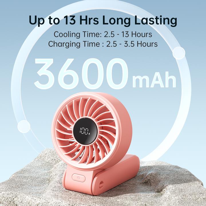Produktbild Jisulife Handheld Fan Life7 (3600mAh) pink