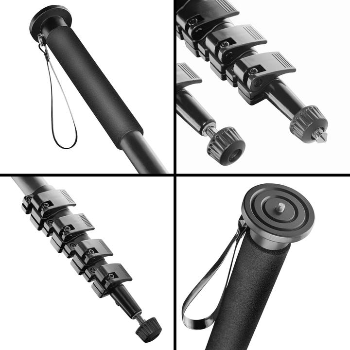 Produktbild mantona Basic UNA 44C Carbon Einbeinstativ 182cm (Carbon)