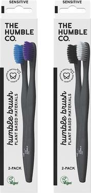 Produktbild The Humble Co. Pflanzliche Zahnbürste, weich, Mix Farben (Weich, 2 x)