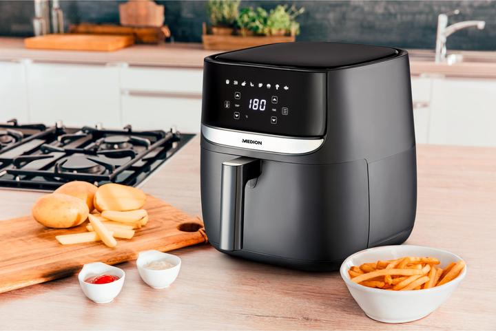 Actual product image Medion Hot Air Deep Fryer MD 10532, 1 kg, Black