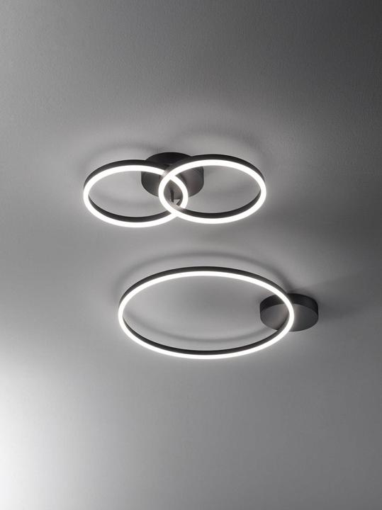 Actual product image Fabas Luce Ceiling light Giotto 36W 3240lm in black (3240 lm)