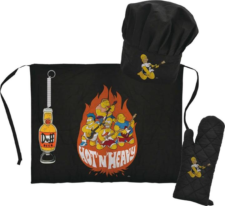 Produktbild United Labels Simpsons Küchen-Set mit Flaschenöffner Hot and Heavy