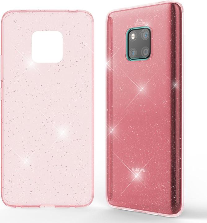 Actual product image Nalia Clear glitter silicone cover (Mate 20 Pro)