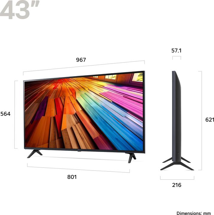 Immagine prodotto LG 43UT80006LA.AEK (43", UT80, LED, 4K, 2024)
