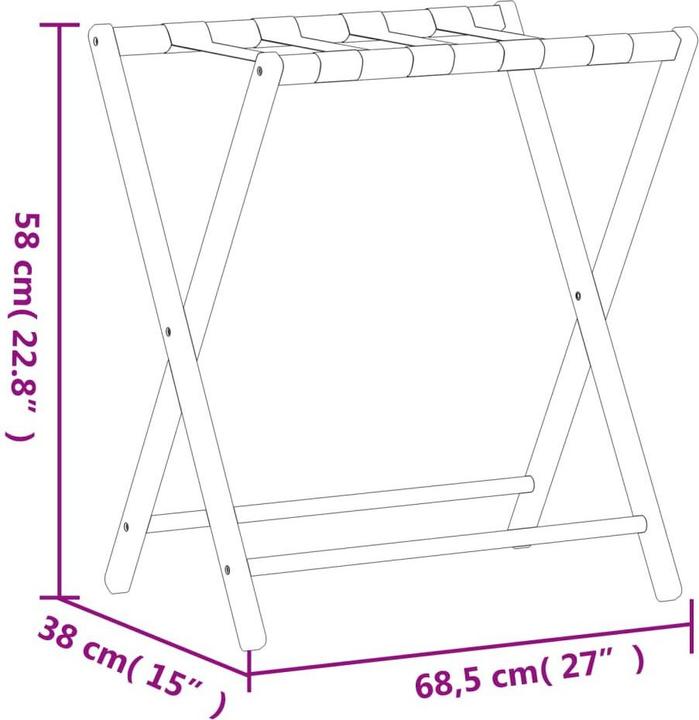 Image du produit VidaXL Vida (Porte-valise)