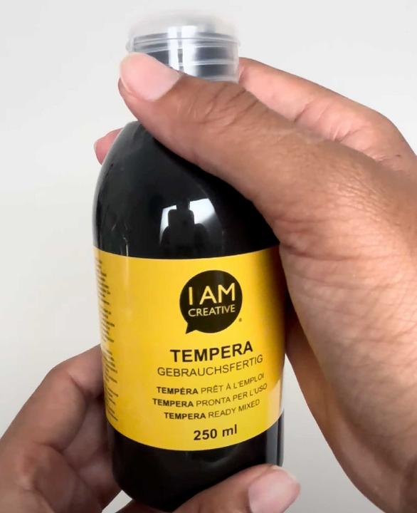 Produktbild I Am Creative Tempera, Temperafarbe auf Wasserbasis, 250 ml (Schwarz, 250 ml)