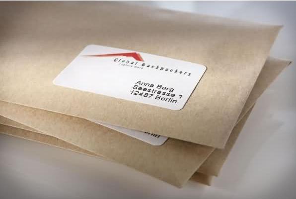 Actual product image Avery Recycling shipping labels