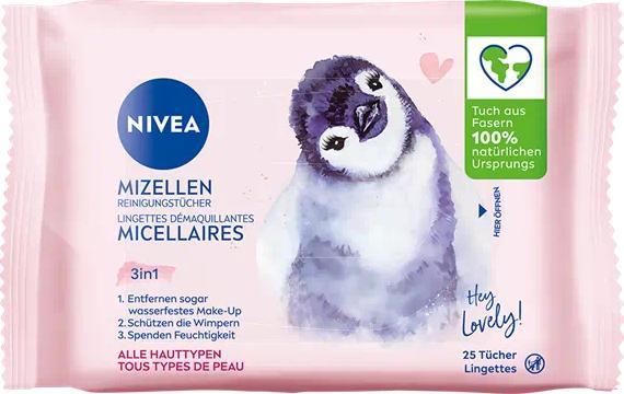 Actual product image NIVEA Cleansing Wipes Micelles 3in1 Multipack 6 x 25 pieces (Cleaning cloths)