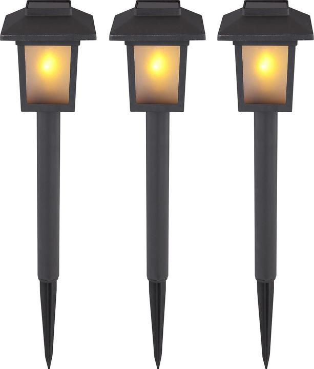 Actual product image Globo Solar light black 10xLED (IP44)