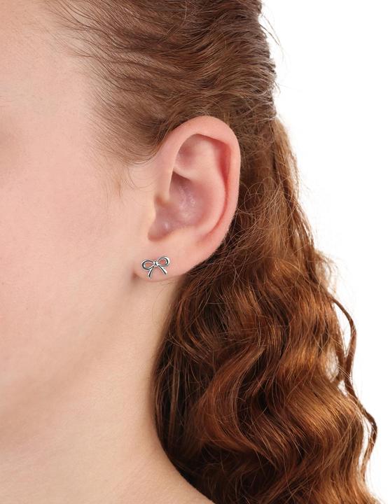 Immagine prodotto S.Oliver Ohrschmuck für Mädchen, 925 Sterling Silber | Schleife (Argento 925)
