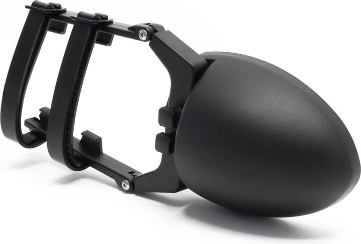 Actual product image Wiltec Adjustable Caravan Towing Mirror Dual View with Convex and Flat Glass Suitable for Any Side Mirror