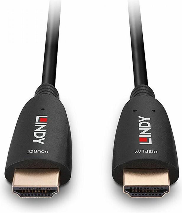 Immagine prodotto Lindy Cavo ibrido HDMI 8K60 in fibra ottica da 15 m Cavo AOC per qualsiasi applicazione e risoluzione HDMI (15 m, HDMI)