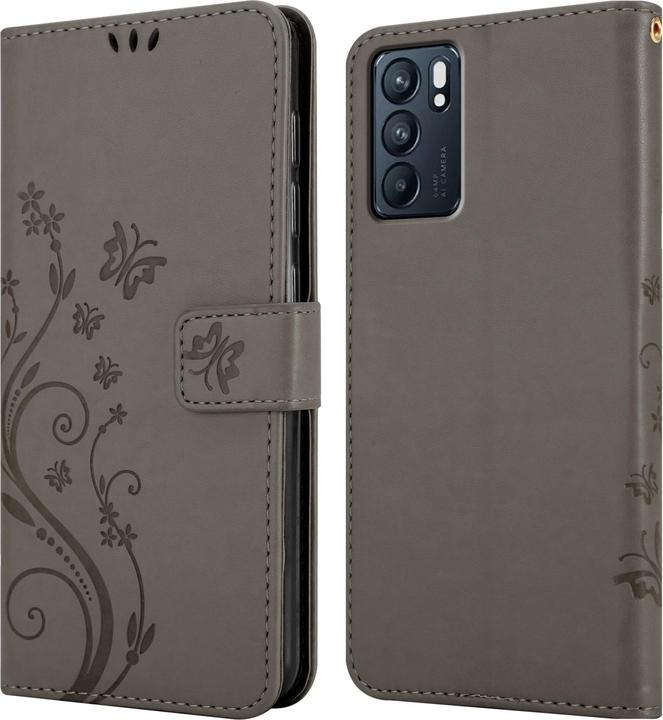 Image du produit Cadorabo Pochette Flower Book (Oppo Reno 6 5G)