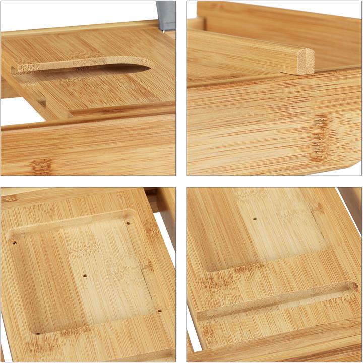 Produktbild Relaxdays Badewannenablage Bambus (107.5 x 23 x 19 cm)