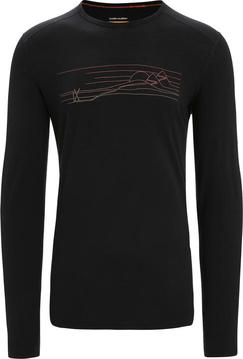 Actual product image Icebreaker 200 Oasis L/S Crewe Ski Stripes (XL)