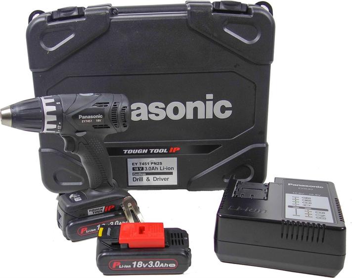 Actual product image Panasonic EY 7451 PN2G cordless drill driver (Rechargeable battery operated)