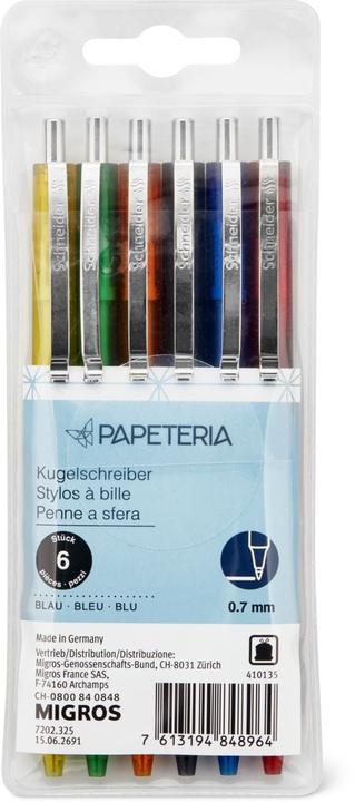 Actual product image Papeteria Ballpoint pen (Assorted, 6 x)