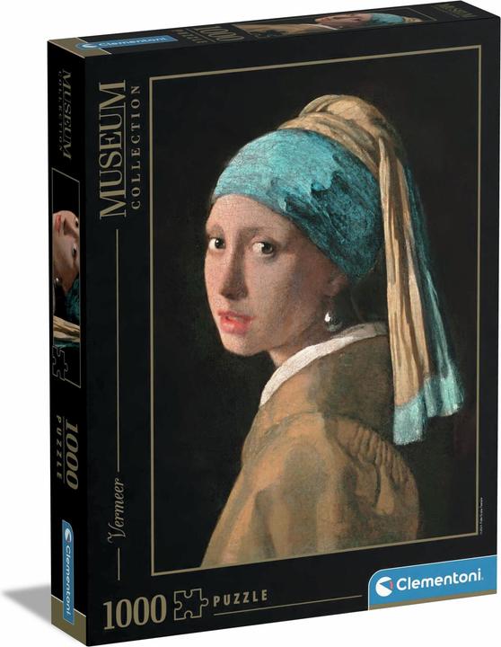 Actual product image Clementoni Puzzle Girl with pearl earring part (1000 pieces)
