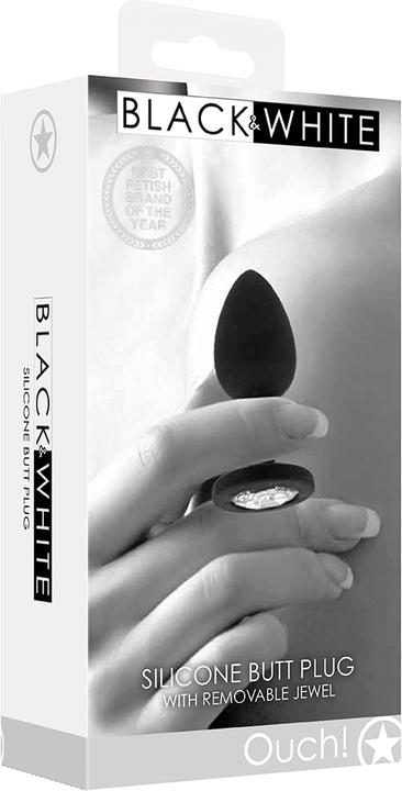 Produktbild Ouch! Silicone Butt Plug with Removable Jewel