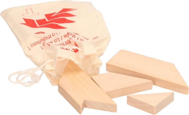 Actual product image Goki Houten Breinpuzzel T-vorm in Tasje (4 pieces)