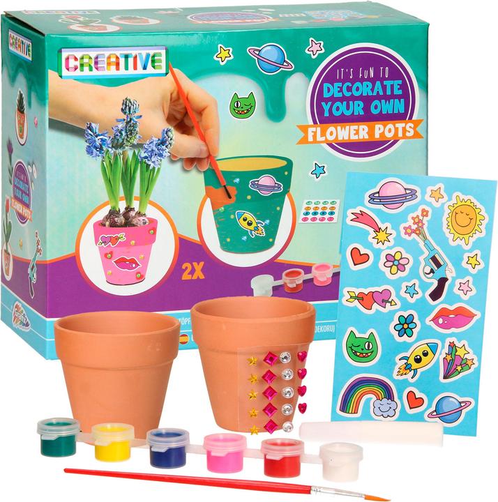 Grafix Decorate your own flower pots