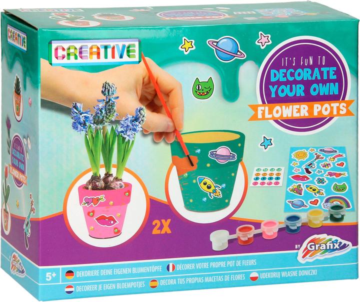 Actual product image Grafix Decorate your own flower pots