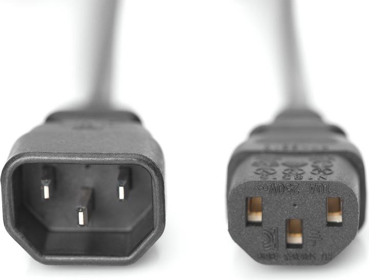 Produktbild Digitus Netzkabelverlängerung,1,8m (1.80 m, C13, C14)