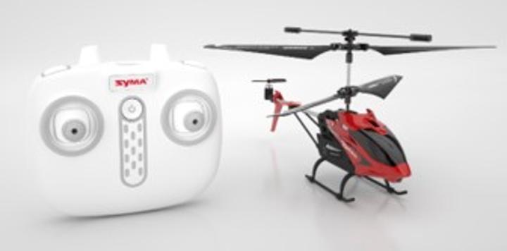Actual product image Amo Toys Syma - R/C S5H Airwolf Helicopter Red (50401)