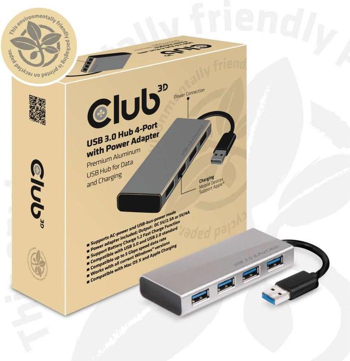 Actual product image Club 3D Csv-1431 (USB-C, 4 Ports)